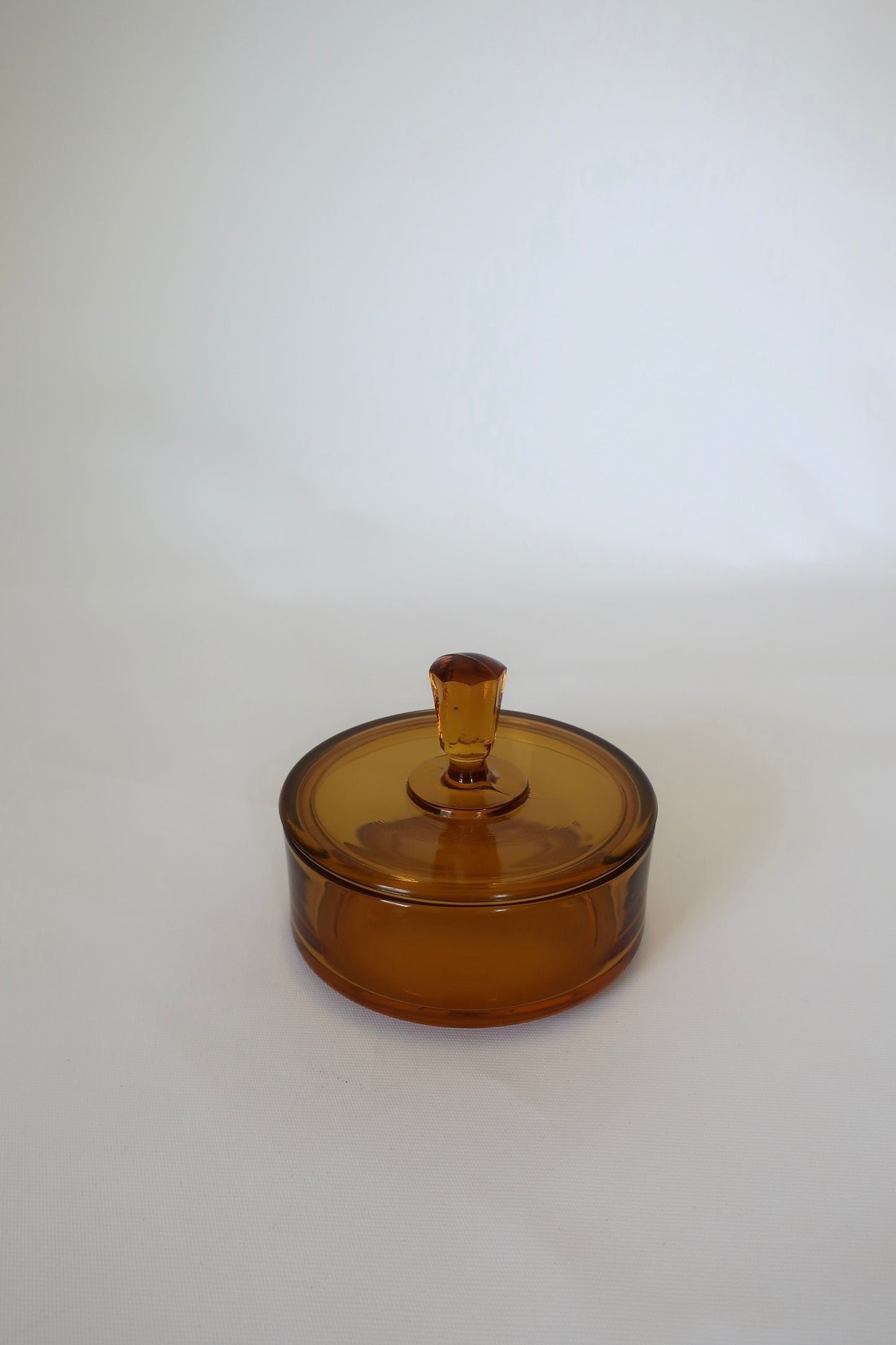 Martinsville Amber Lidded Catch-all