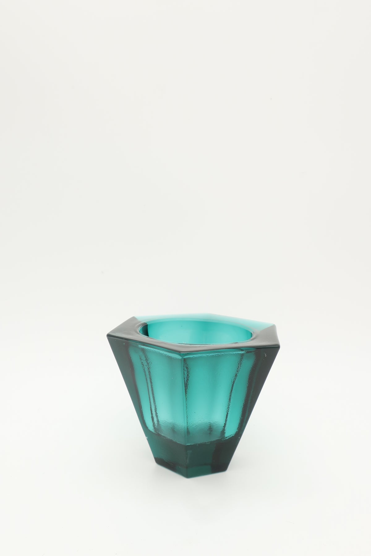 Teal Glass Votive