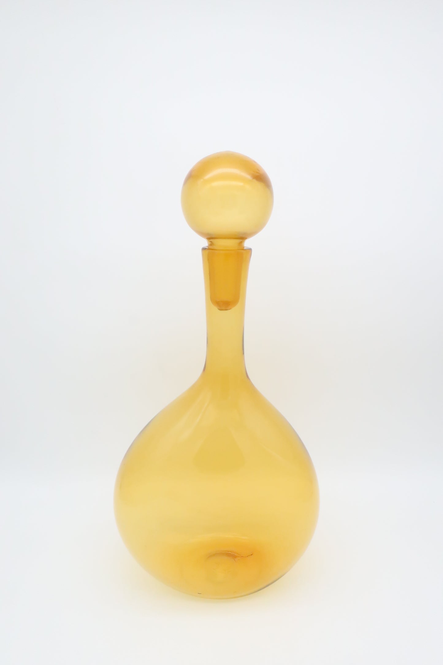 Honey Amber Glass Decanter