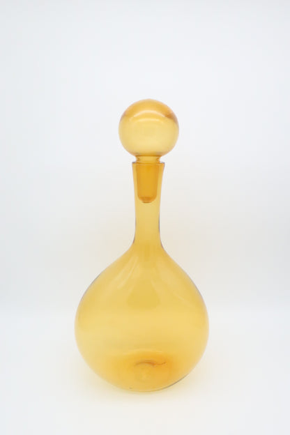 Honey Amber Glass Decanter