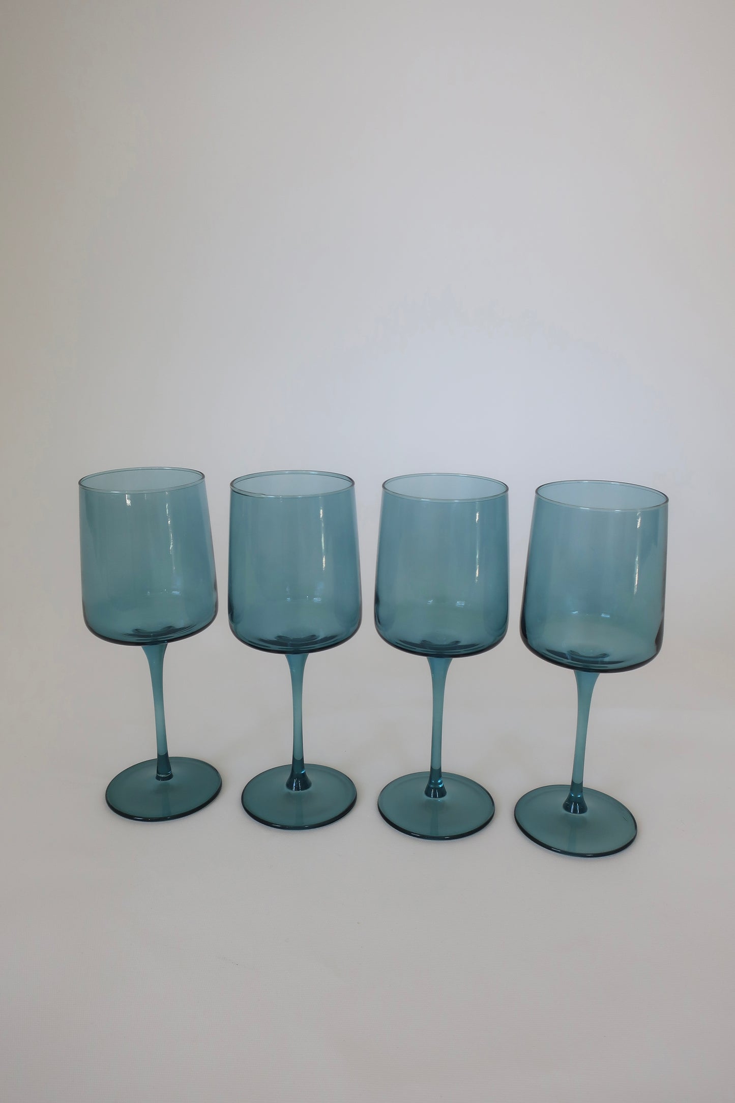 Teal Wine Glasses