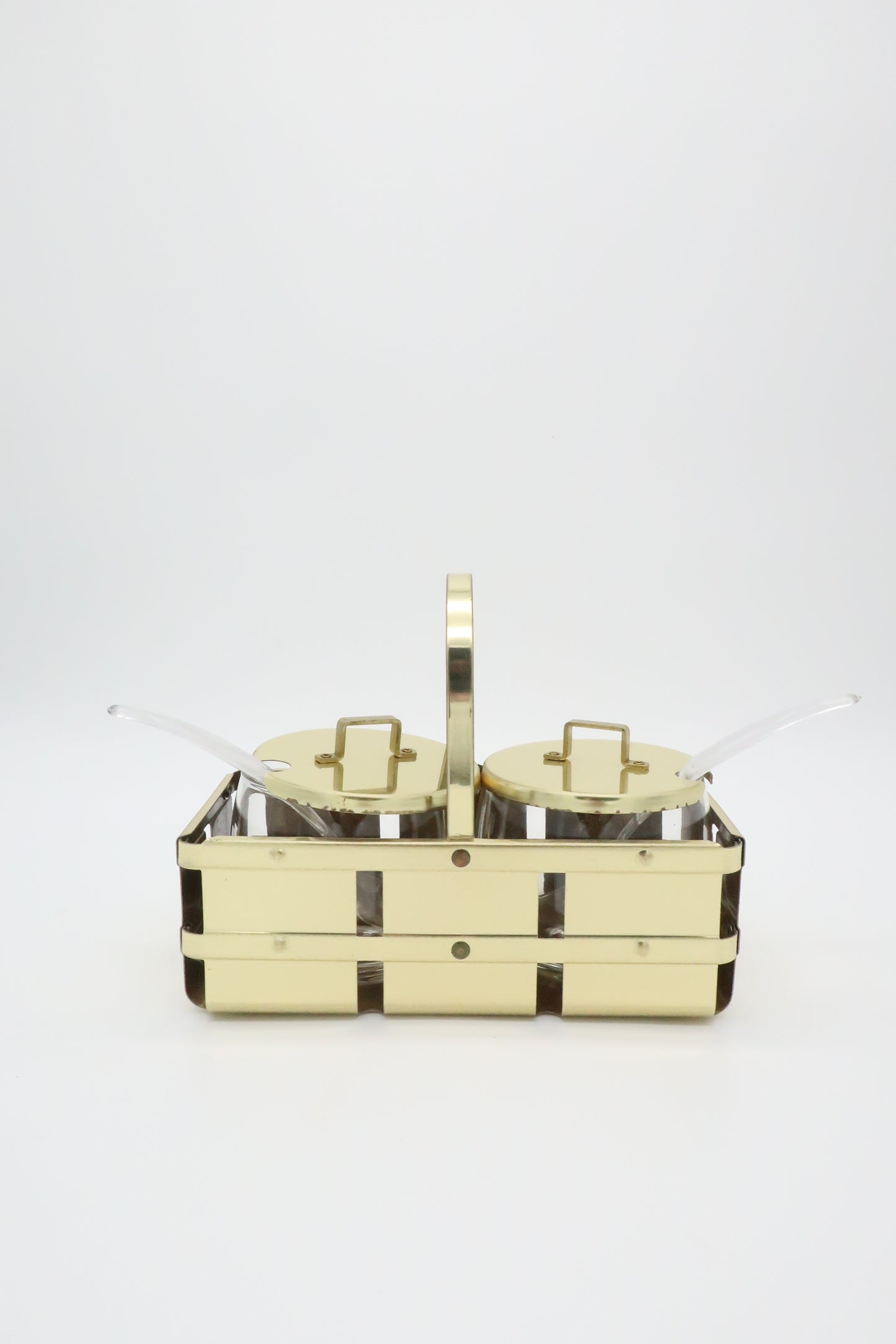 Brass Basket Serving Set