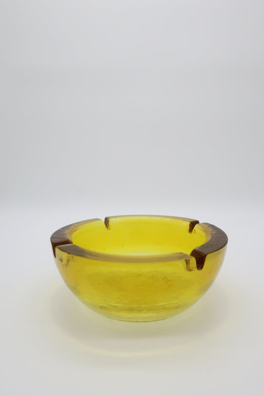 Amber Yellow Ashtray