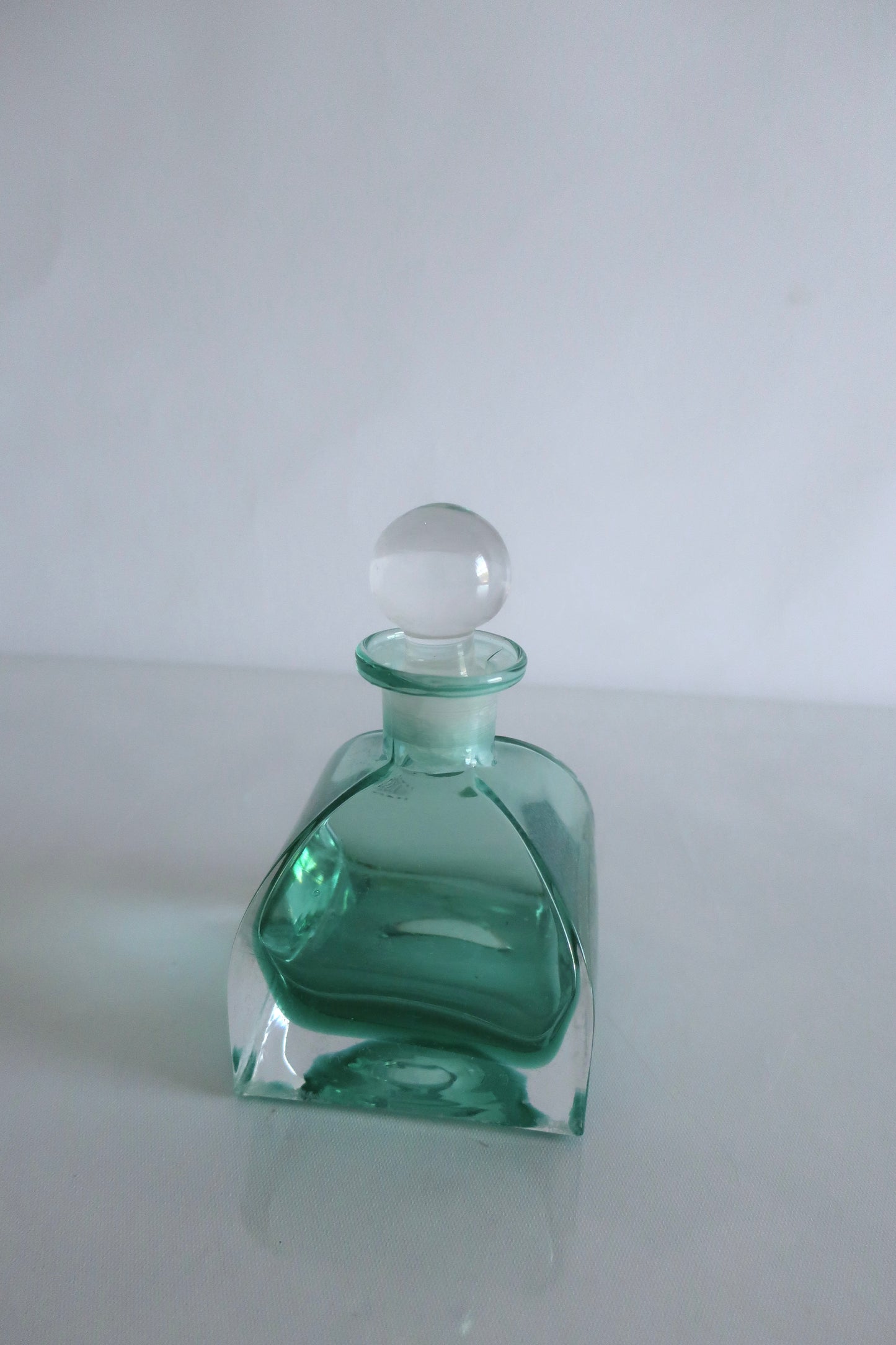 Sea Green Lidded Decanter