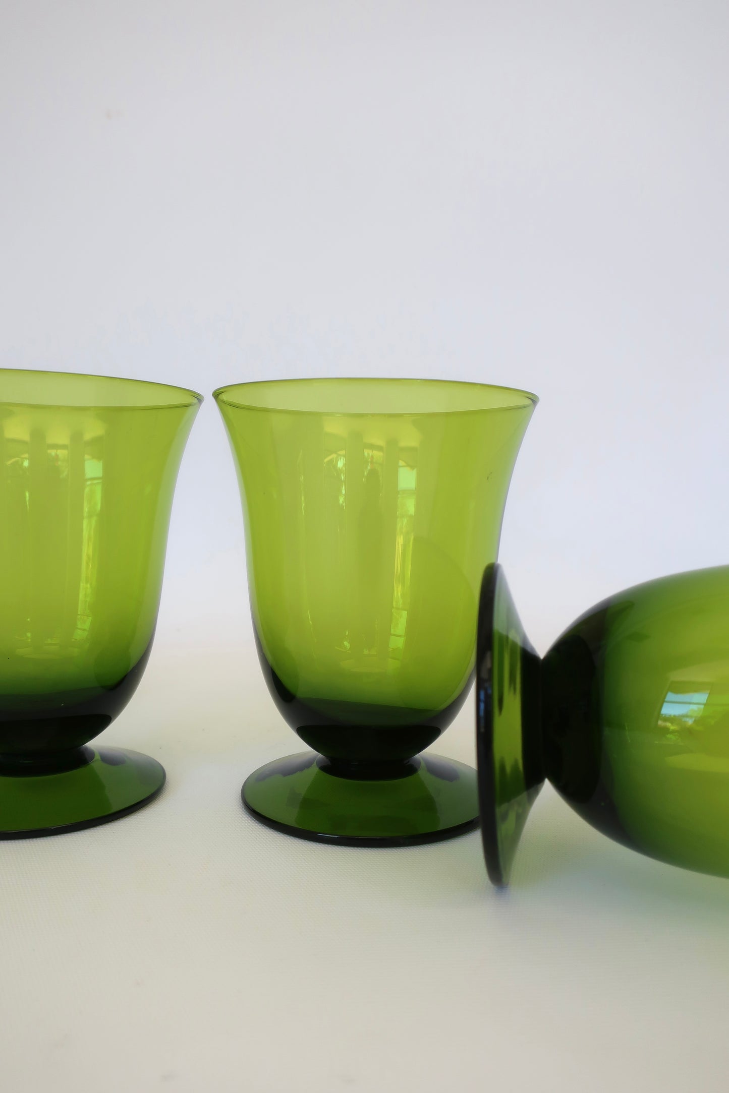 Green Lowball Tumblers