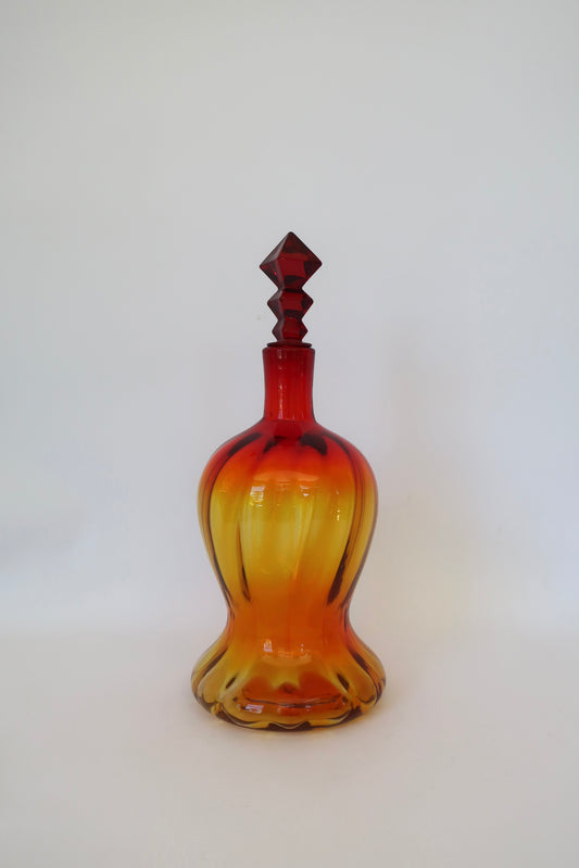 Blenko 6811 Amberina Decanter