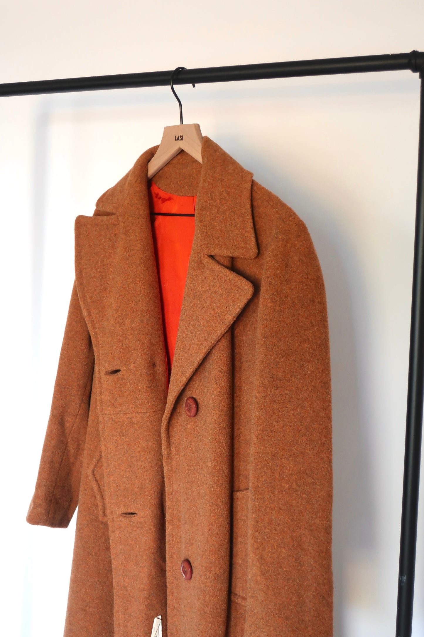 Amber Wool Trench Coat