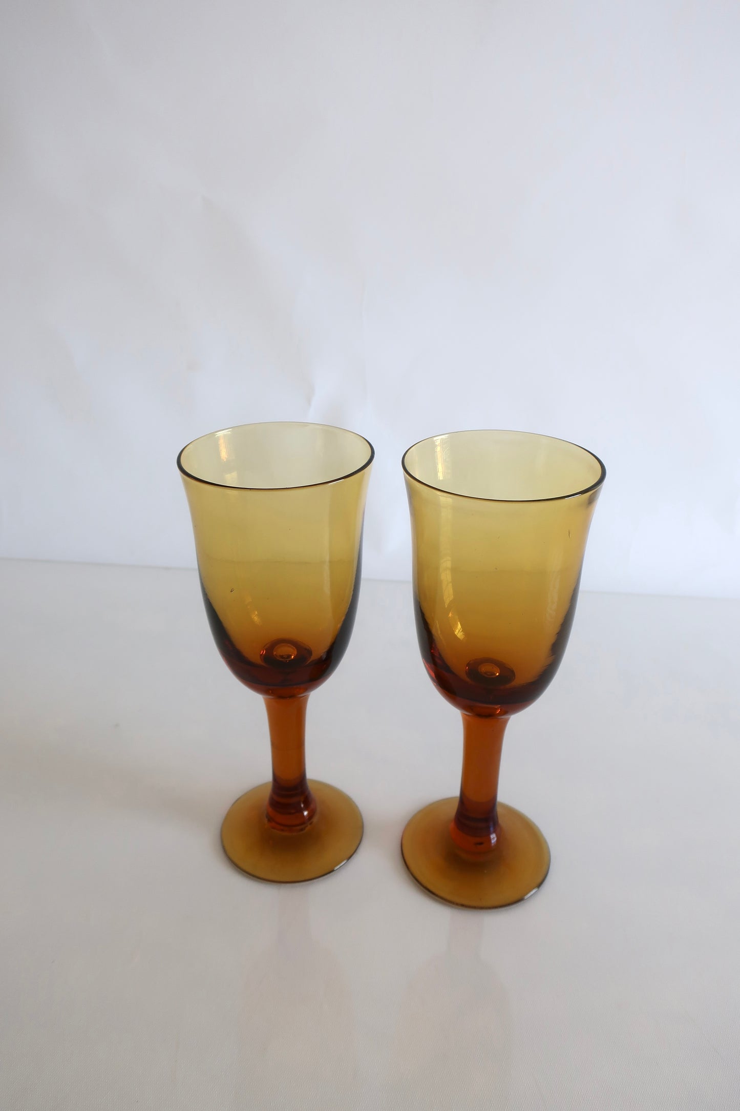 Amber Wine Glasses