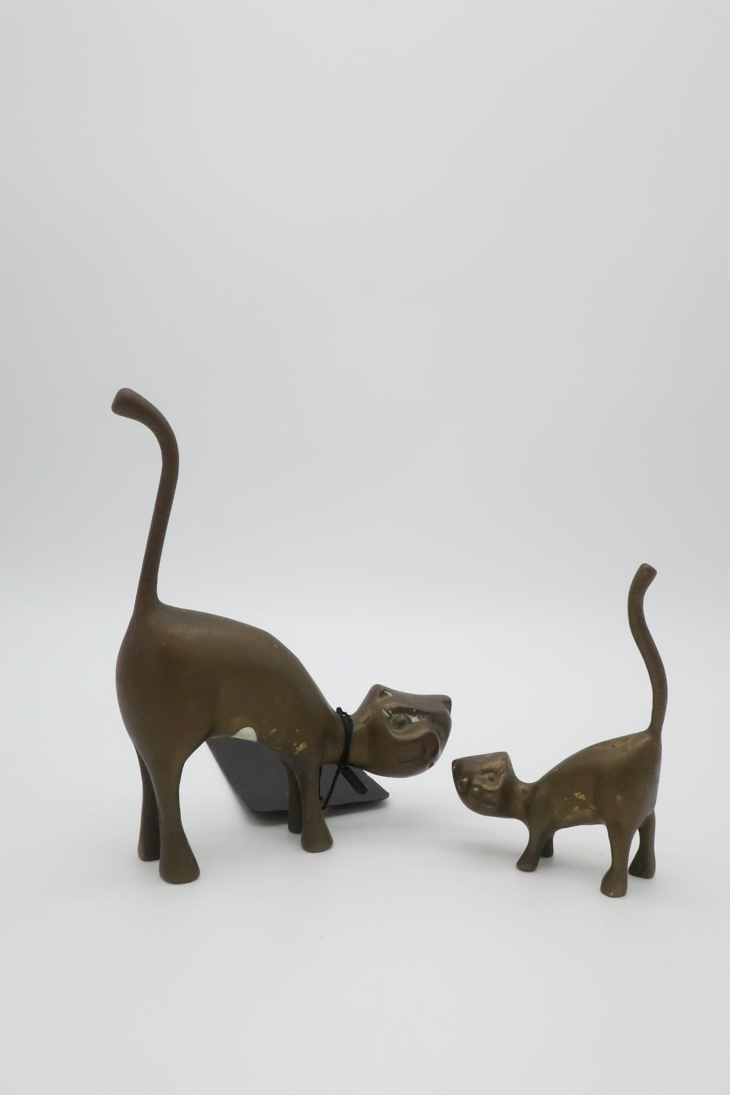 Brass Cat & Kitten Set