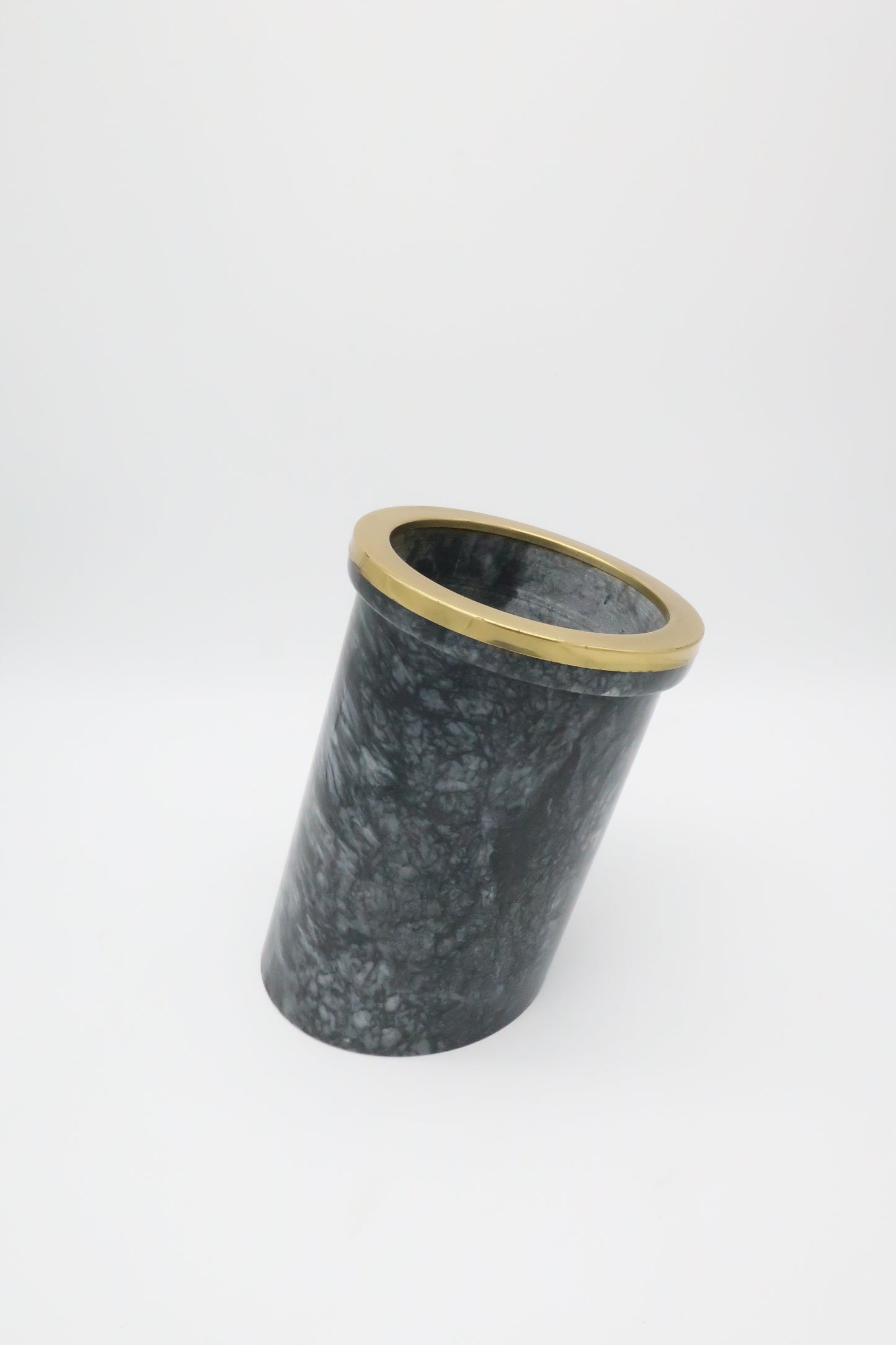 Marble & Brass Slanted Wine Holder