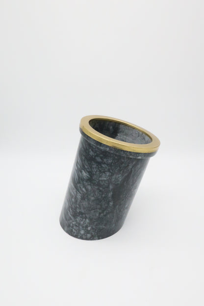 Marble & Brass Slanted Wine Holder