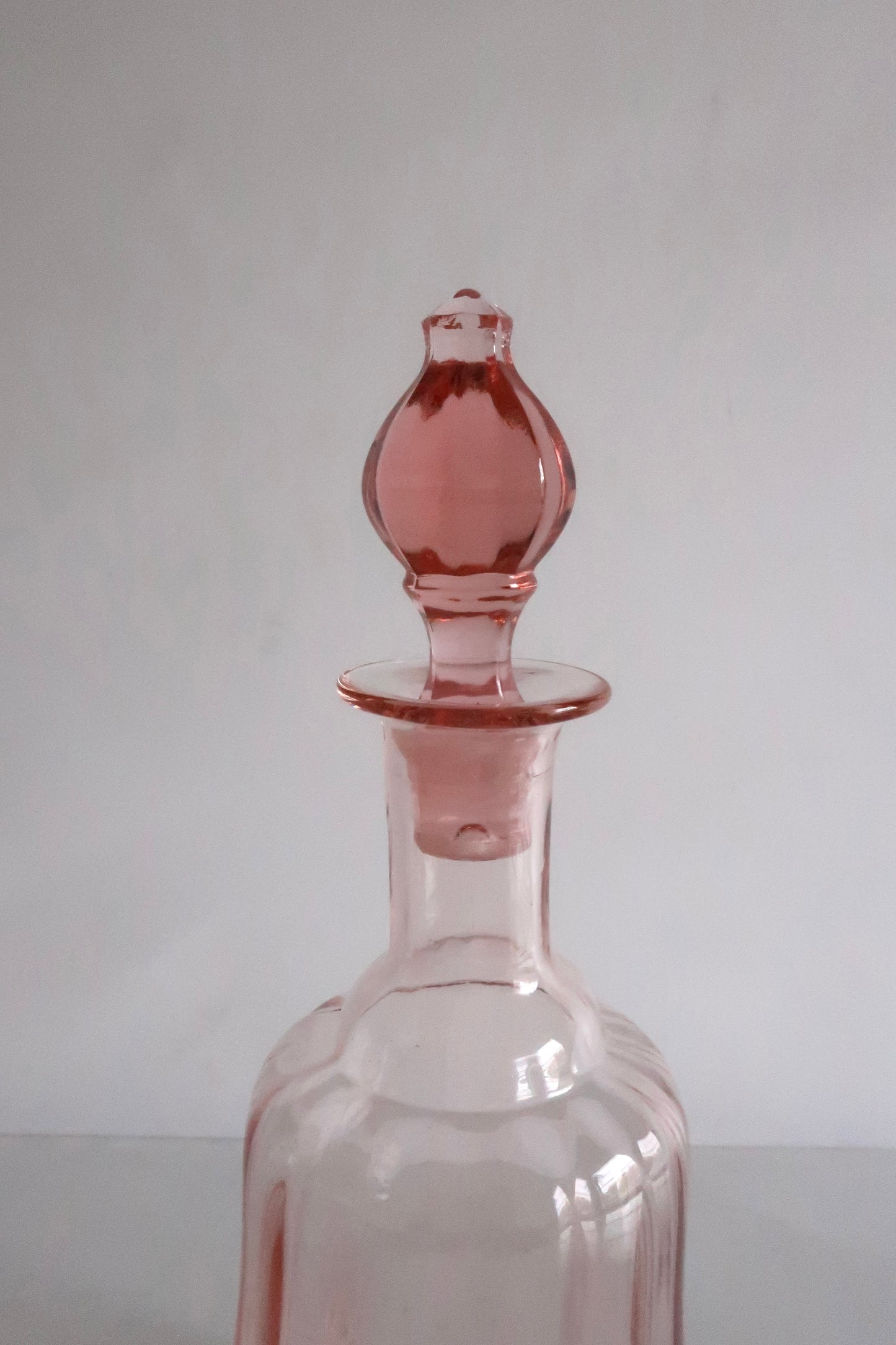 Pink Depression Glass Decanter