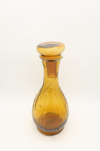 1970s Empoli Italian Amber Decanter