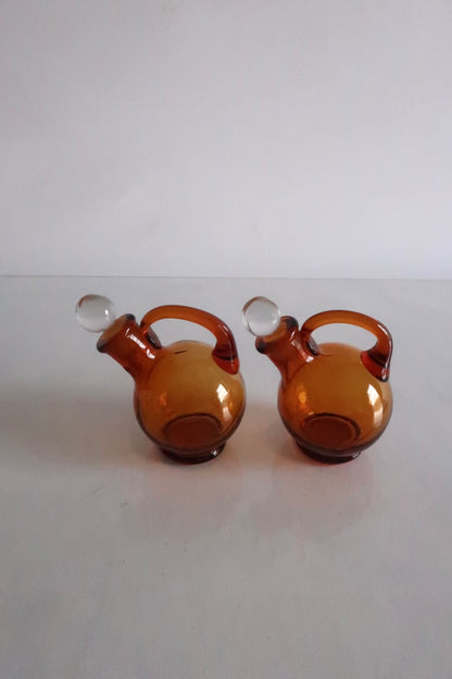 Cambridge Amber Glass Tilt Cruet