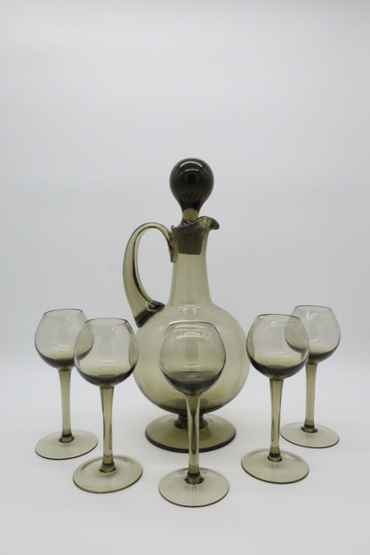 Smokey Brown Decanter Set