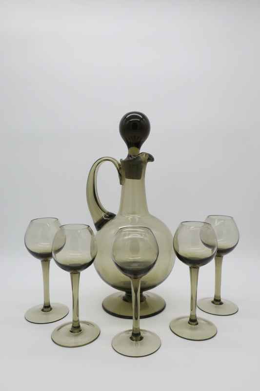 Smokey Brown Decanter Set