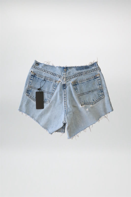 Distressed Blue Denim Buffalo Shorts