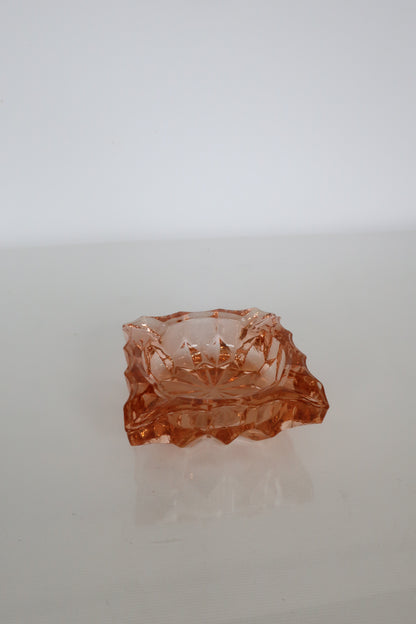 Pink Glass Ashtray