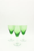 Green Cordial Glasses