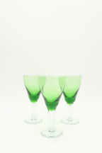 Green Cordial Glasses