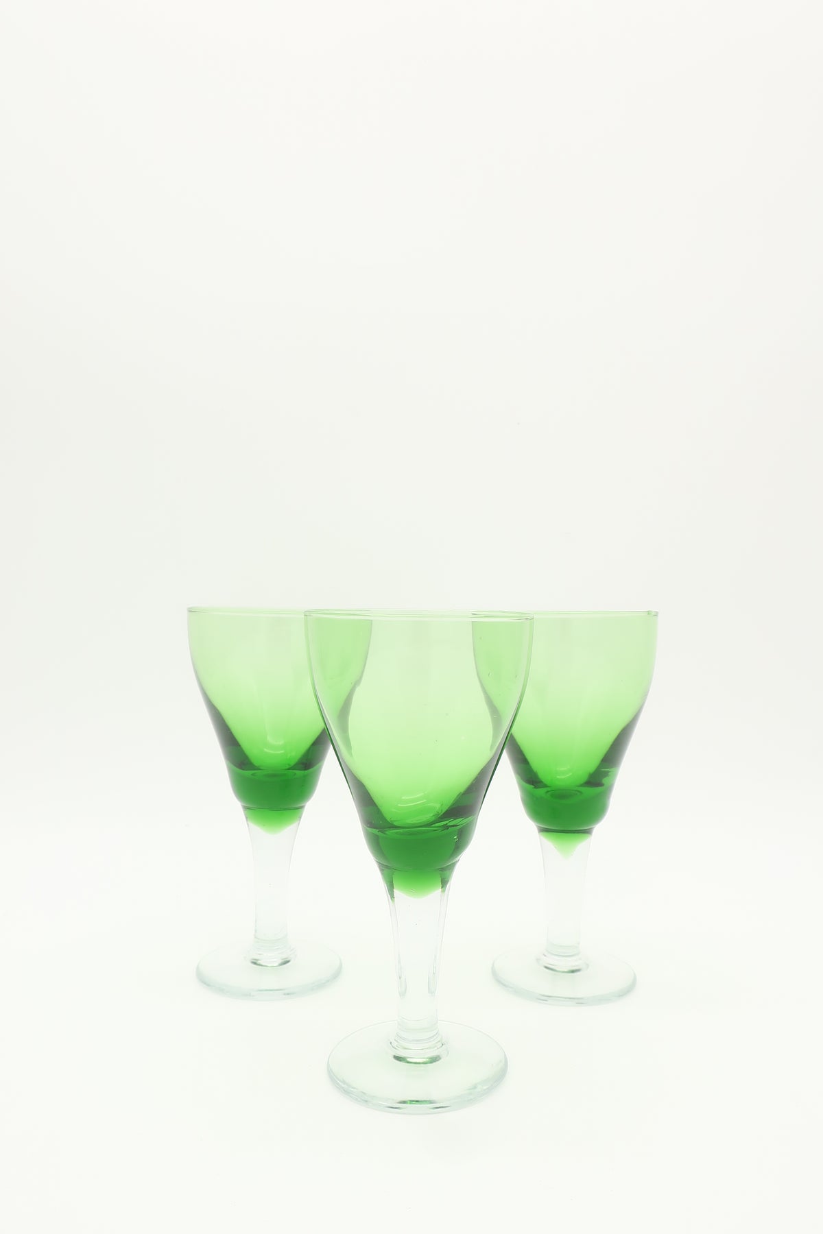 Green Cordial Glasses