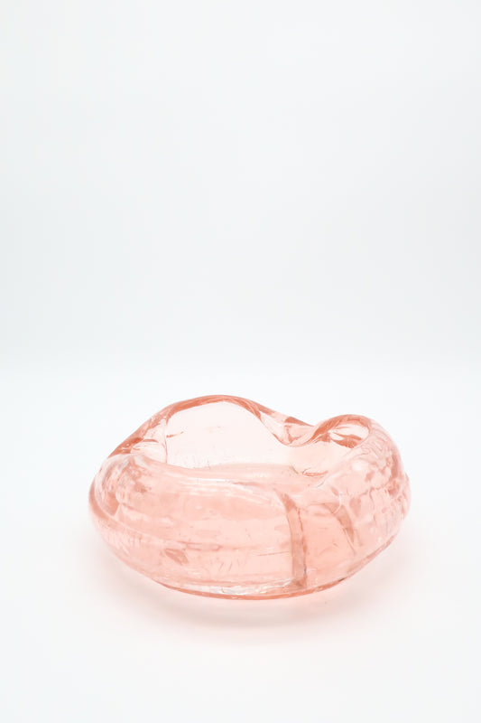 Viking Pink Crackle Ashtray