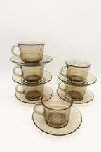 1970s French Arcoroc Teacup Set