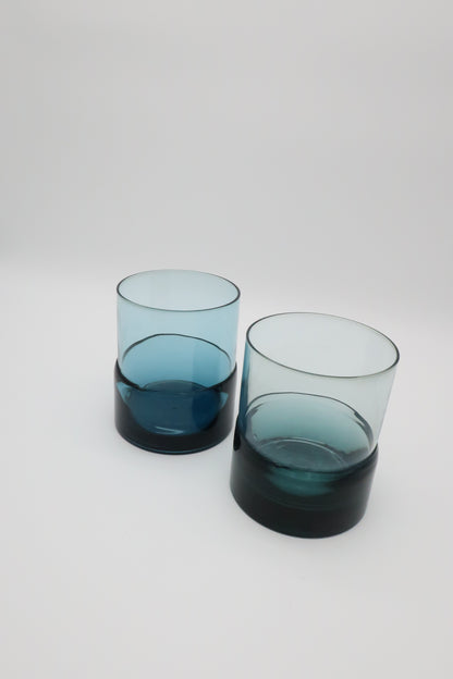 90’s Pier 1 Blue Tumbler Set