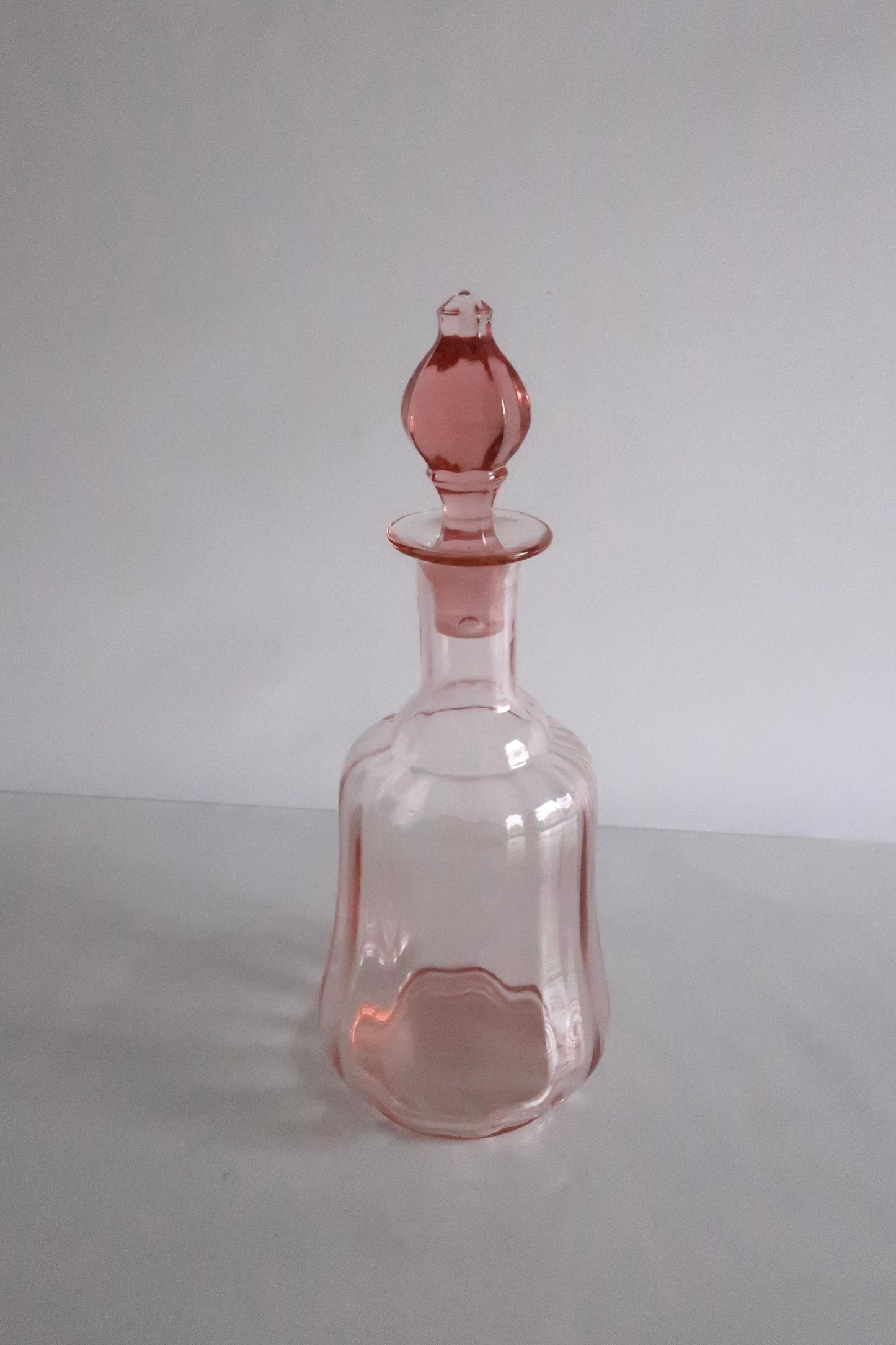 Pink Depression Glass Decanter