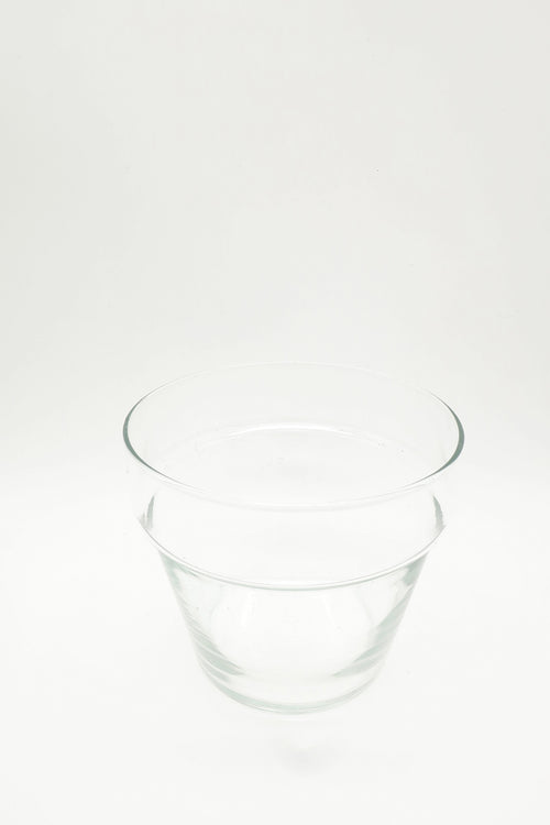 Clear Glass Planter Pot