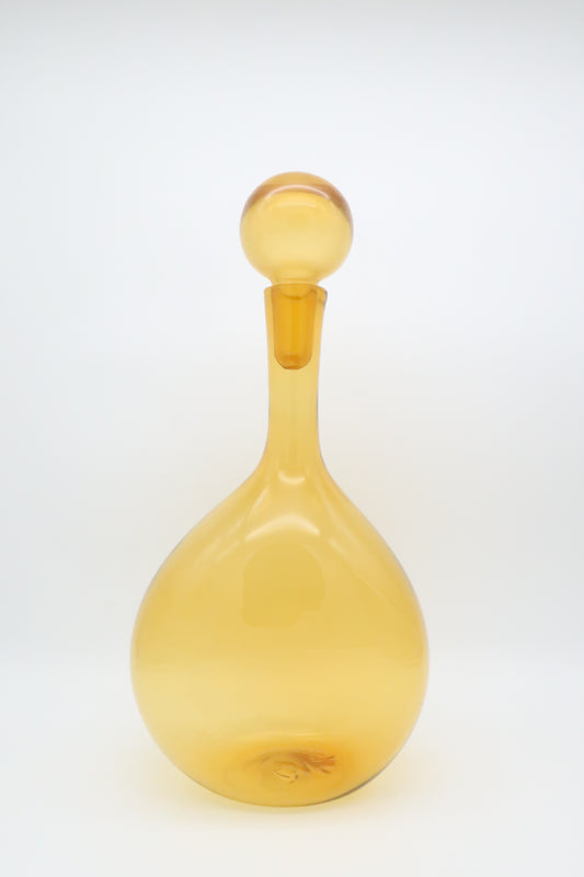 Honey Amber Glass Decanter