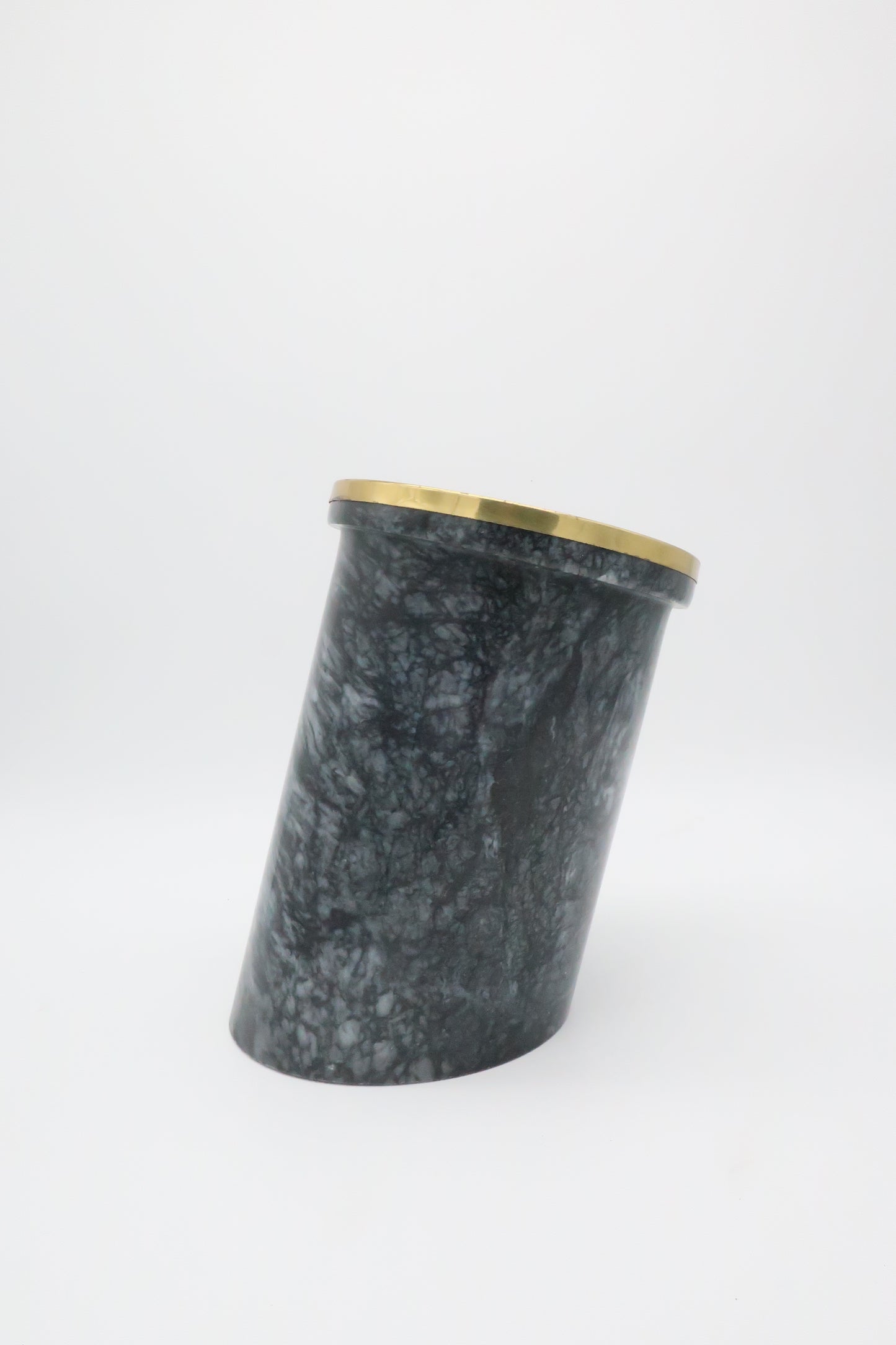 Marble & Brass Slanted Wine Holder