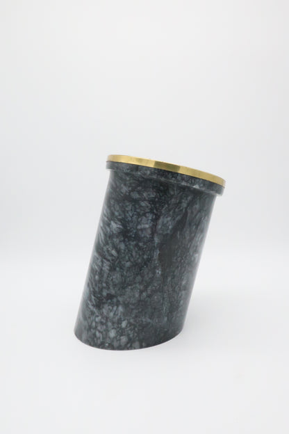 Marble & Brass Slanted Wine Holder