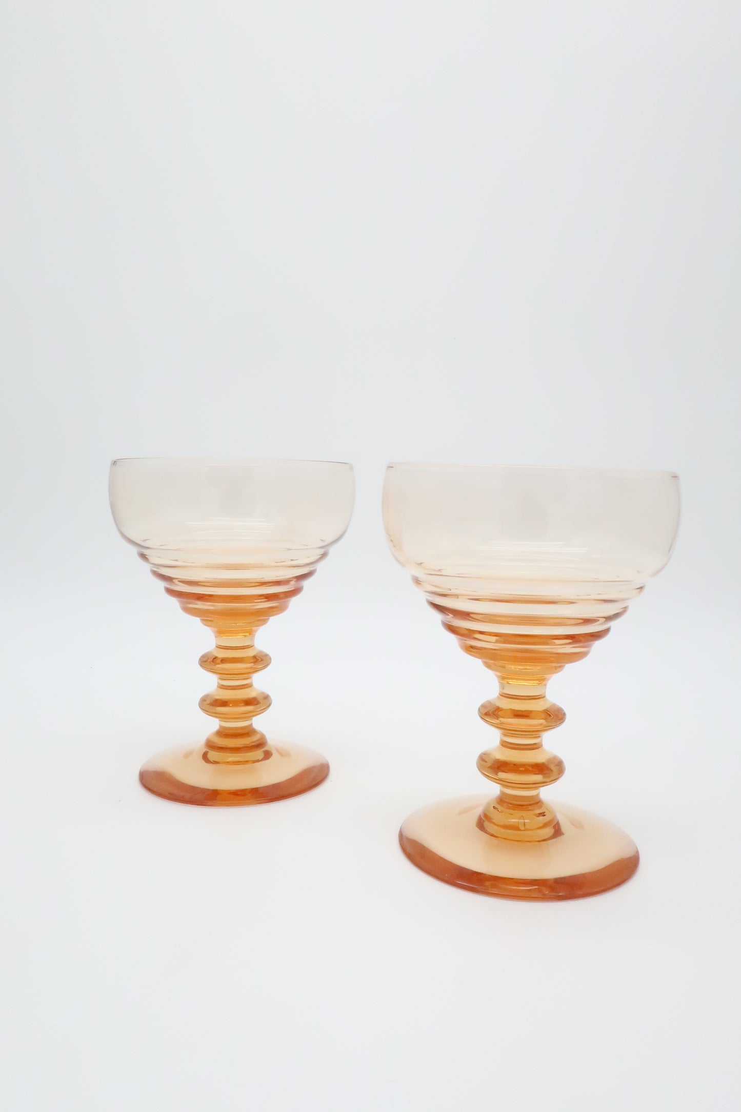 1950’s Peachy Orange Coupes