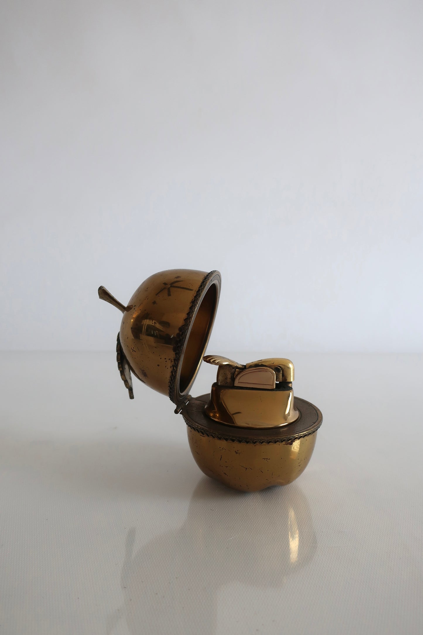 Brass Apple Table Lighter