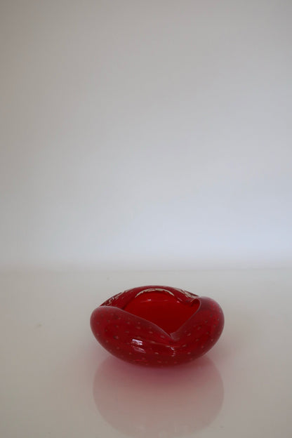 Murano Red Ashtray