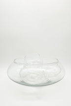 1970s Riekas Crisa Clear Punch Bowl Set