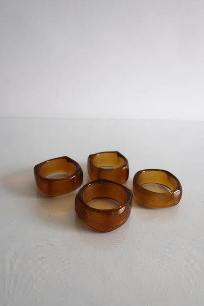 Amber Napkin Rings