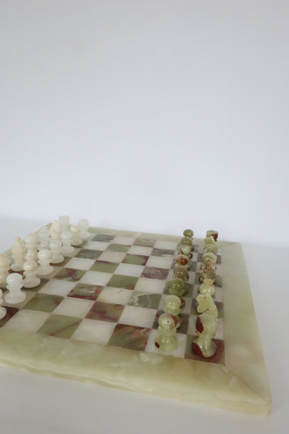 Green Onyx Chess Set