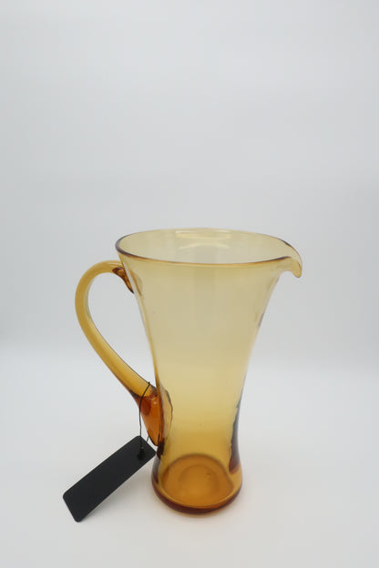Handblown Amber Pitcher