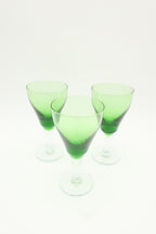 Green Cordial Glasses
