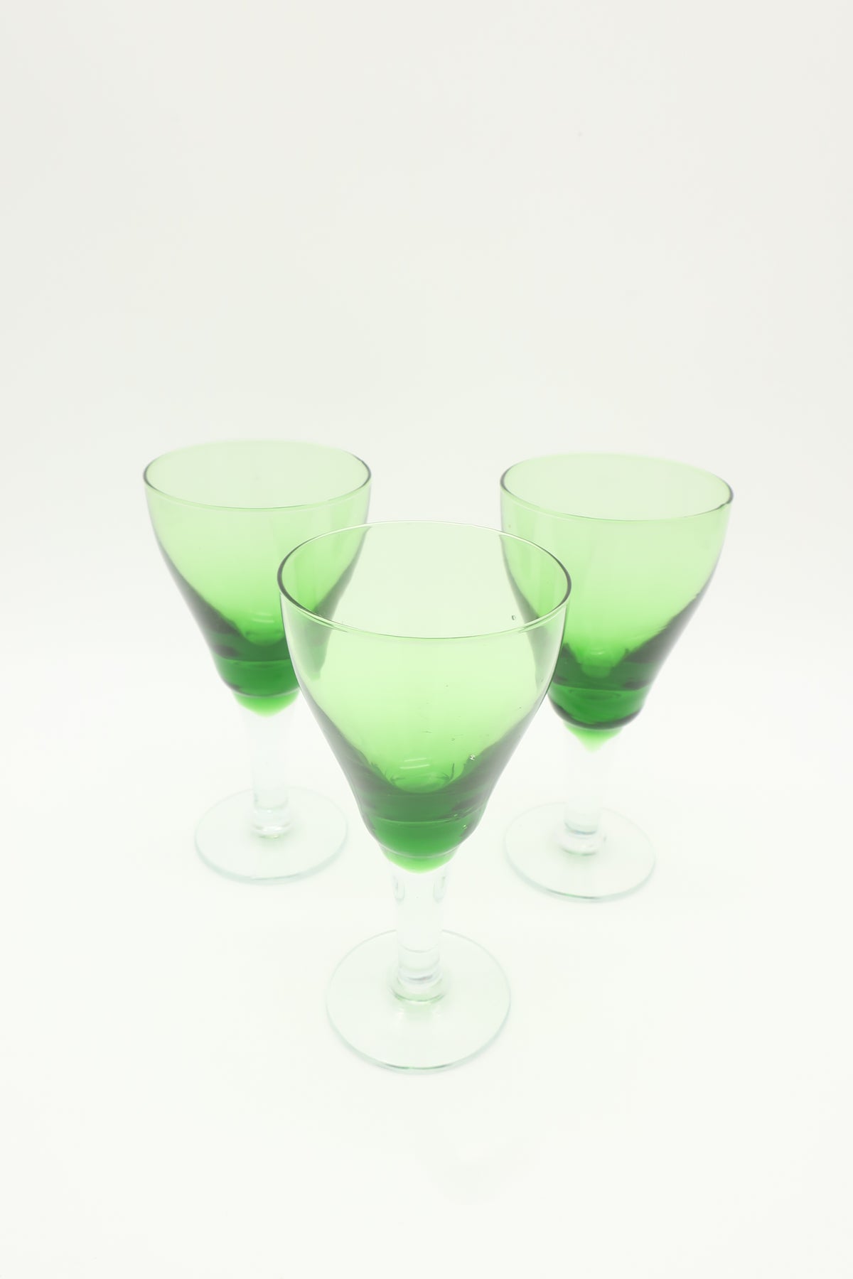 Green Cordial Glasses