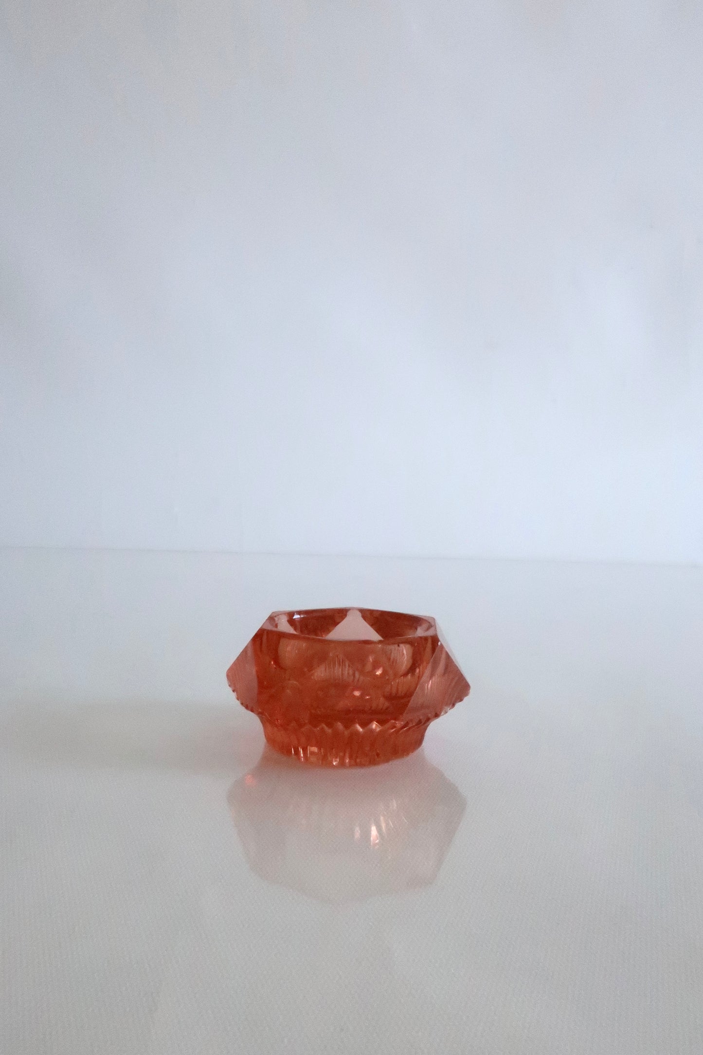 Pink Art Deco Salt Cellar