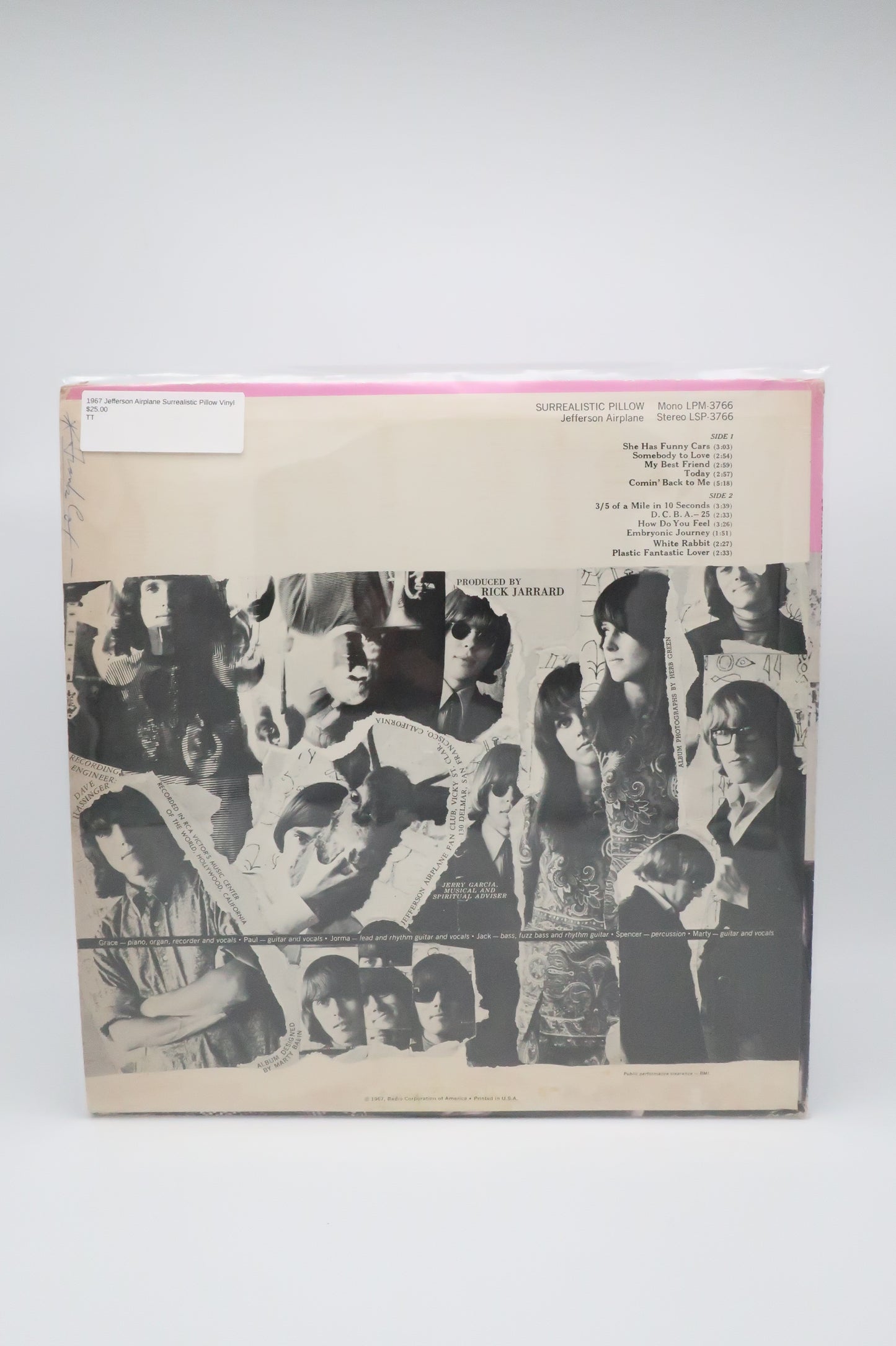 1967 Jefferson Airplane Surrealistic Pillow Vinyl