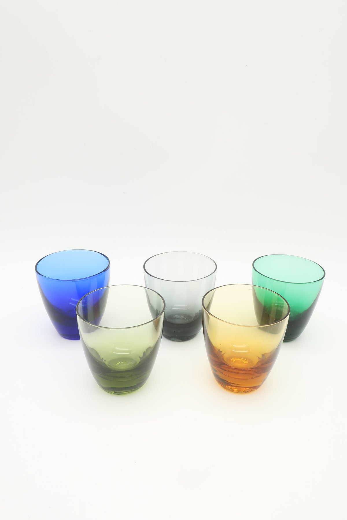 1970's Multi Colored Shotglasses