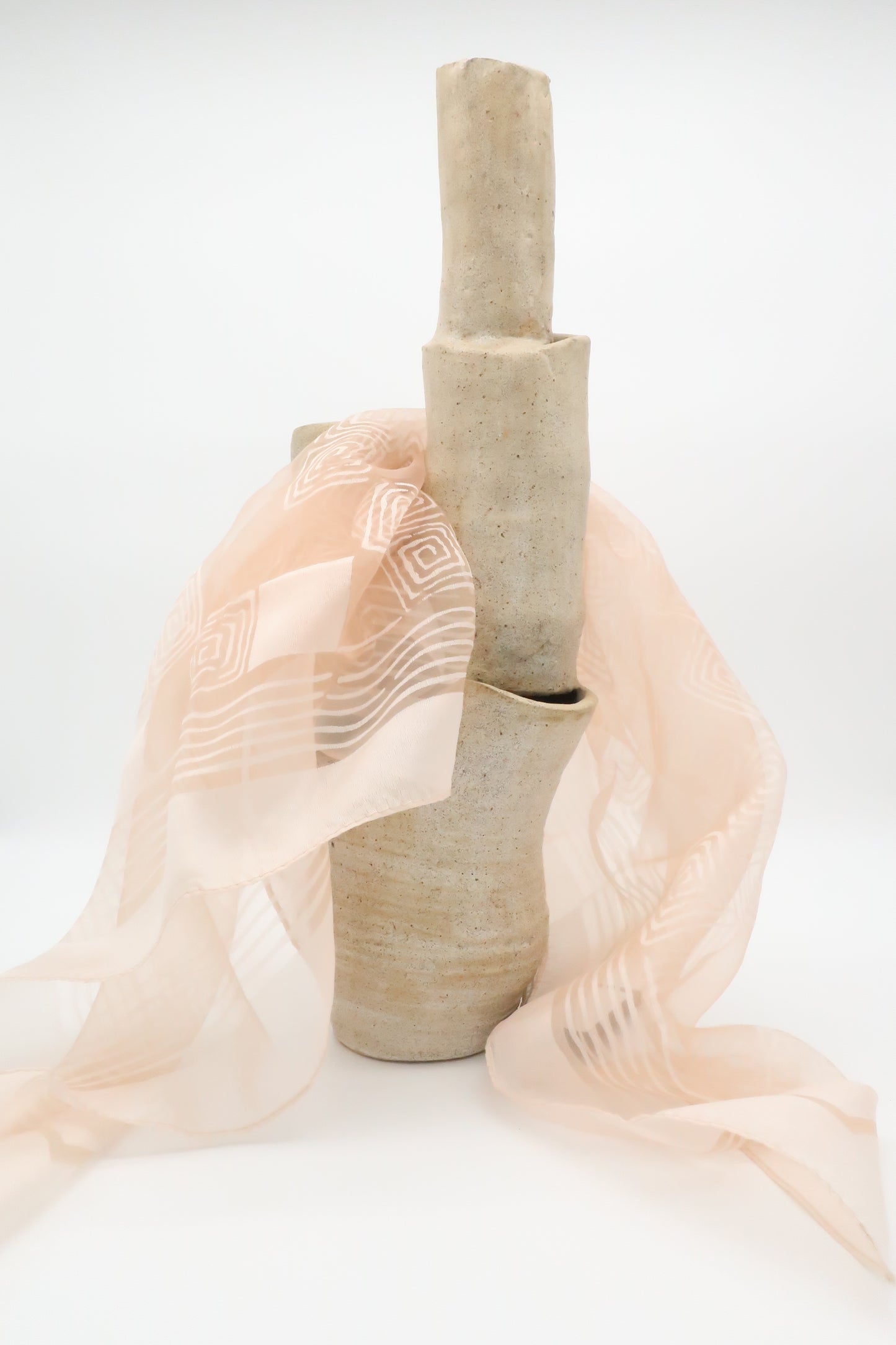 Pink Sheer Scarf