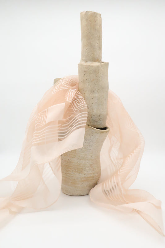 Pink Sheer Scarf