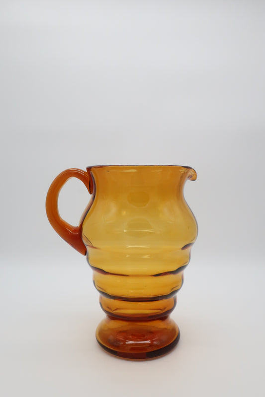Amber Italian Bubble Pitcher