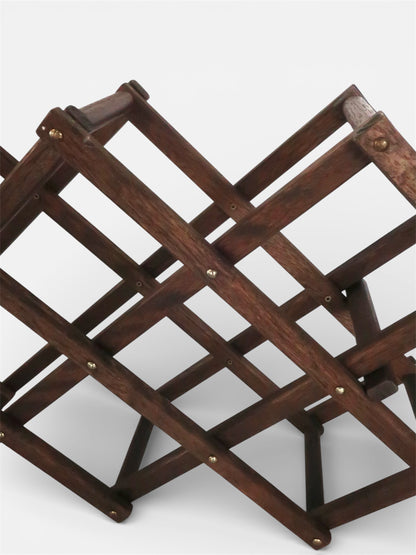 Wooden Japanese Wine Rack
