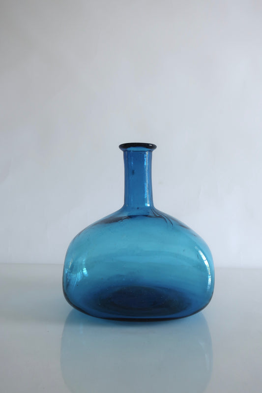 Blue Heavy Bottom Vase